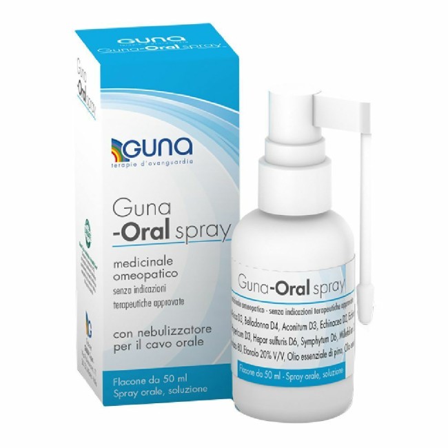 Guna Oral Medicinale Omeopatico Per La Gola Spray 50 Ml Guna Oral Medicinale Omeopatico Per La Gola Spray 50 Ml