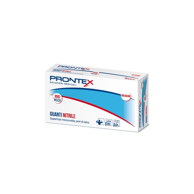 PRONTEX GUANTO IN NITRILE SENZA POLVERE PICCOLO 6/7 100 PEZZI
