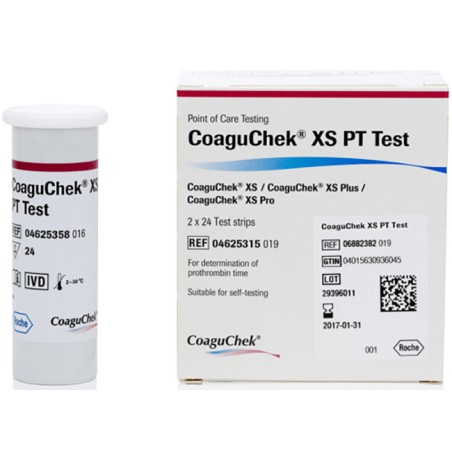 Roche Strisce Reattive Per Apparecchio Autodiagnostico Coaguchek Xs Pt Test 2x24 Pezzi
