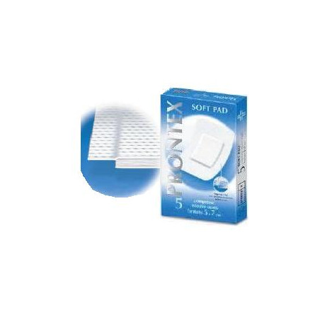 GARZA PRONTEX SOFT PAD COMPRESSA 5X7 CM 5 PEZZI GARZA PRONTEX SOFT PAD COMPRESSA 5X7 CM 5 PEZZI