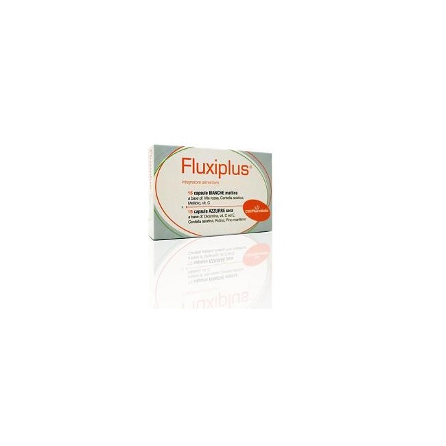 Cso Pharmitalia Fluxiplus Mattina 15 Capsule Bianche + Sera 15 Capsule Azzurre Cso Pharmitalia Fluxiplus Mattina 15 Capsule Bianche + Sera 15 Capsule Azzurre