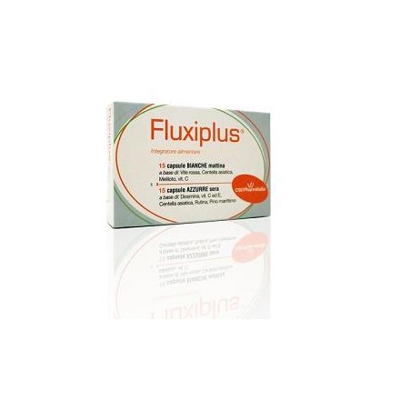 Cso Pharmitalia Fluxiplus Mattina 15 Capsule Bianche + Sera 15 Capsule Azzurre