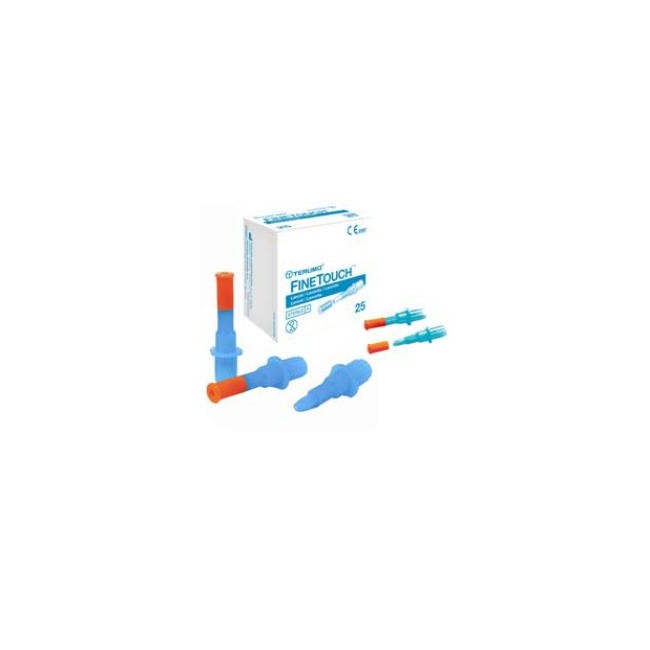 LANCETTE PUNGIDITO FINETOUCH 23 GAUGE 25 PEZZI LANCETTE PUNGIDITO FINETOUCH 23 GAUGE 25 PEZZI