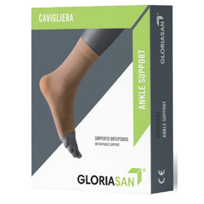 Gloria Med Cavigliera Sintetica Gloriasan Colore Beige Misura Large. Confezione Singola Gloria Med Cavigliera Sintetica Gloriasan Colore Beige Misura Large. Confezione Singola