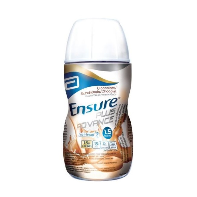 Abbott Ensure Plus Advance Cioccolato Integratore Alimentare 4x220ml Abbott Ensure Plus Advance Cioccolato Integratore Alimentare 4x220ml
