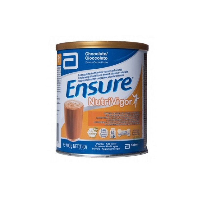 Ensure Nutrivigor Cioccolato Integratore Alimentare 400g Ensure Nutrivigor Cioccolato Integratore Alimentare 400g