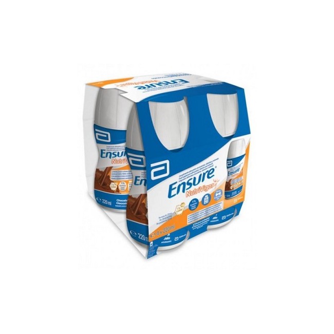 Ensure NutriVigor Cioccolato Integratore Alimentare 4x220ml Ensure NutriVigor Cioccolato Integratore Alimentare 4x220ml