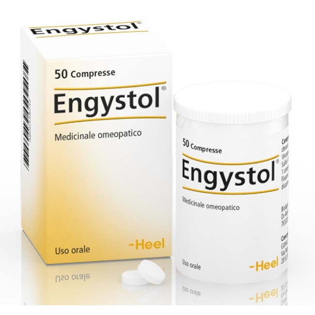 Confezione da 50 compresse masticabili di Guna Engystol heel medicinale omeopatico per il sistema immunitario. Confezione da 50 compresse masticabili di Guna Engystol heel medicinale omeopatico per il sistema immunitario.