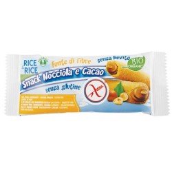 Probios Societa' Benefit Rice&rice Snack Di Riso Alla Nocciola 25 G Senza Lievito