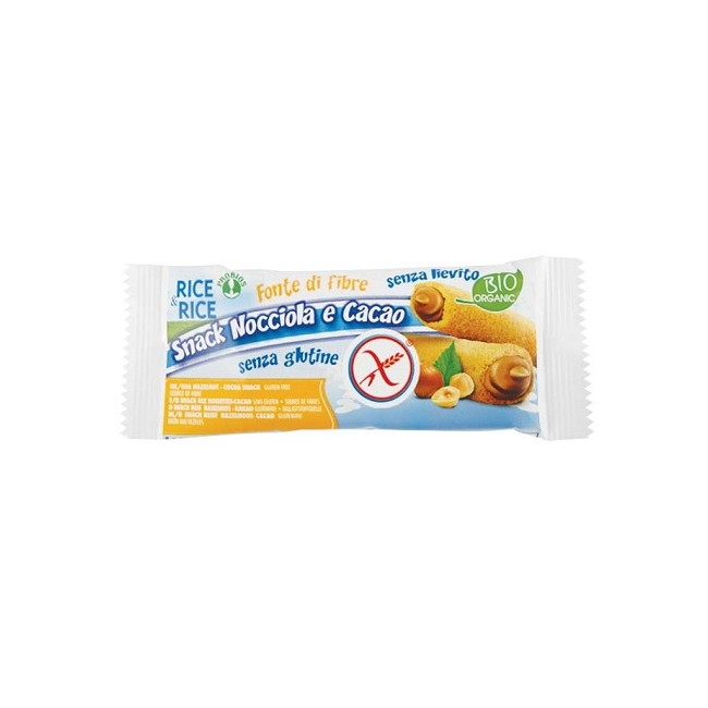 Probios Societa' Benefit Rice&rice Snack Di Riso Alla Nocciola 25 G Senza Lievito