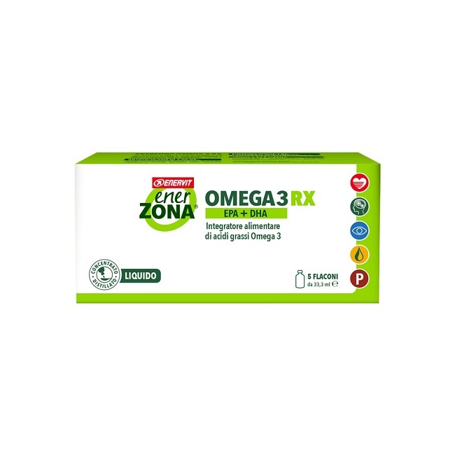 EnerZona Omega 3 Rx Liquido 5 Flaconi Da 33,3ml