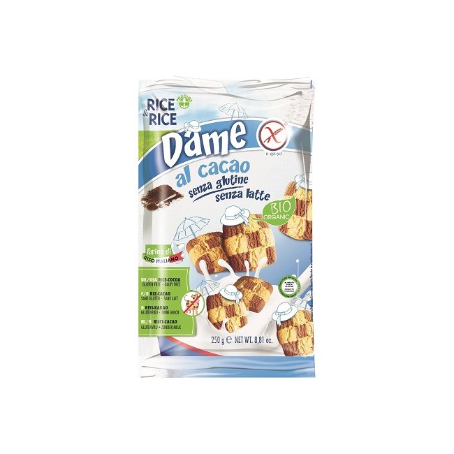 Probios Societa' Benefit Rice&rice Dame Di Riso Con Cacao Senza Latte 250 G Probios Societa' Benefit Rice&rice Dame Di Riso Con Cacao Senza Latte 250 G