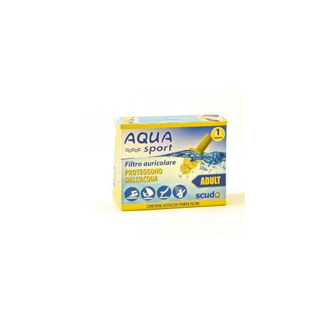 FILTRO AURICOLARE PER ADULTO EARPLUG SCUDO AQUASPORT 2 PEZZI FILTRO AURICOLARE PER ADULTO EARPLUG SCUDO AQUASPORT 2 PEZZI