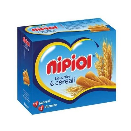 Nipiol Biscottini 6 Cereali 800 G Nipiol Biscottini 6 Cereali 800 G