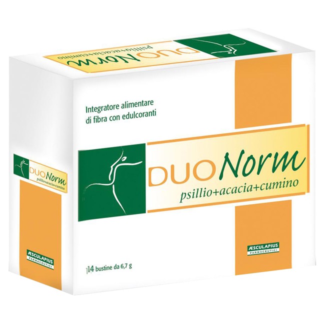 Confezione da 14 buste di Duonorm integratore per la regolarità intestinale. Confezione da 14 buste di Duonorm integratore per la regolarità intestinale.