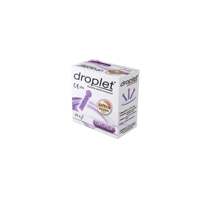 LANCETTE PUNGIDITO DROPLET GAUGE 30 25 PEZZI LANCETTE PUNGIDITO DROPLET GAUGE 30 25 PEZZI