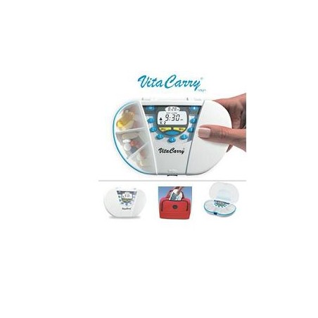 Vitacarry Italia Portapillole Elettronico Con Timer Avanzato Vitacarry Italia Portapillole Elettronico Con Timer Avanzato