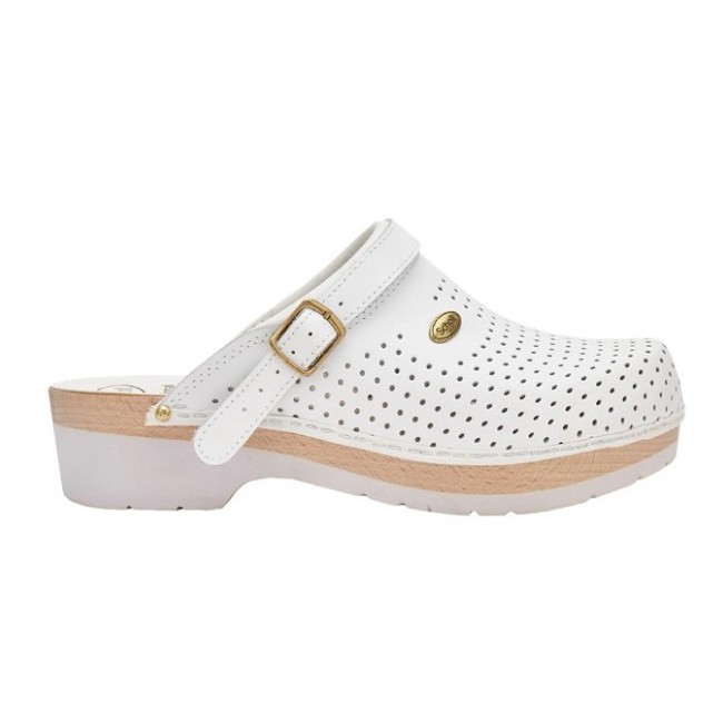 Scholl Clog S/comf.b/s Ce Bycast Bis Unisex White Woods Bianco 43 Scholl Clog S/comf.b/s Ce Bycast Bis Unisex White Woods Bianco 43