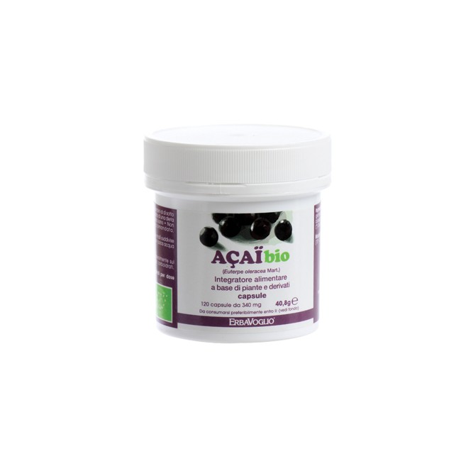 Erbavoglio Acai 120 Capsule Bio 40,80g Erbavoglio Acai 120 Capsule Bio 40,80g