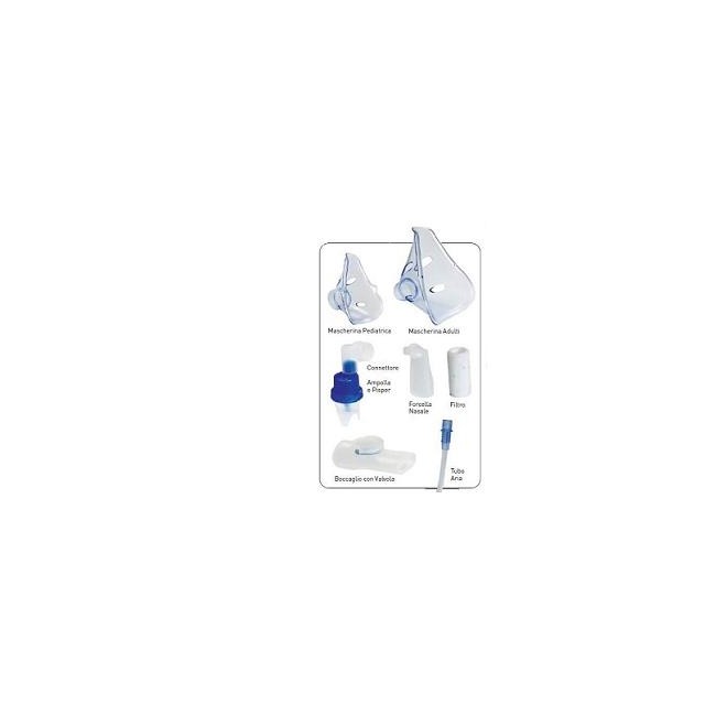 Corman Kit Ricambi Omron Comp Air Basic Comprende Ampolla Boccaglio Mascherina Adulti Mascherina Pediatrica Tubo 5 Filtri