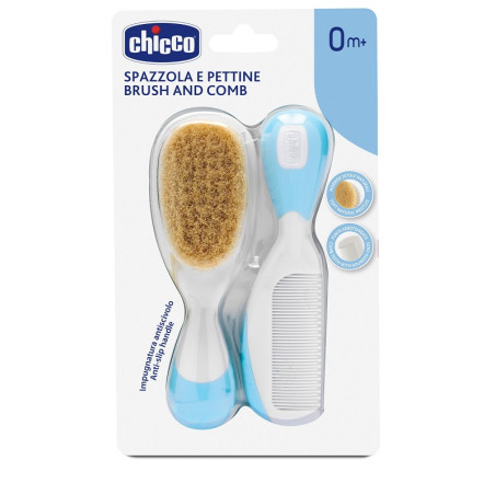 Chicco Spazzola E Pettine Colore Azzurro Chicco Spazzola E Pettine Colore Azzurro