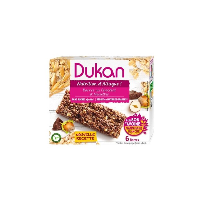 Regime Coaching Dukan Barretta Cioccolato/nocciola 6 Pezzi 25 G
