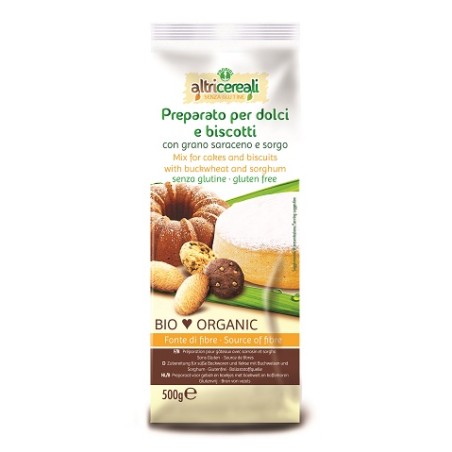 Probios Societa' Benefit Altricereali Preparato Per Dolci Con Grano Saraceno E Sorgo 500 G Senza Uova