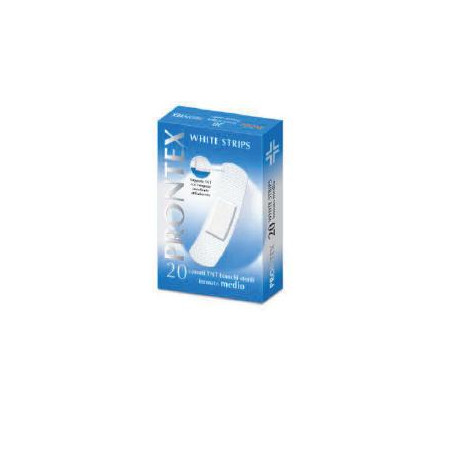CEROTTO PRONTEX WHITE STRIPS FORMATO MEDIO ASTUCCIO 20 PEZZI CEROTTO PRONTEX WHITE STRIPS FORMATO MEDIO ASTUCCIO 20 PEZZI