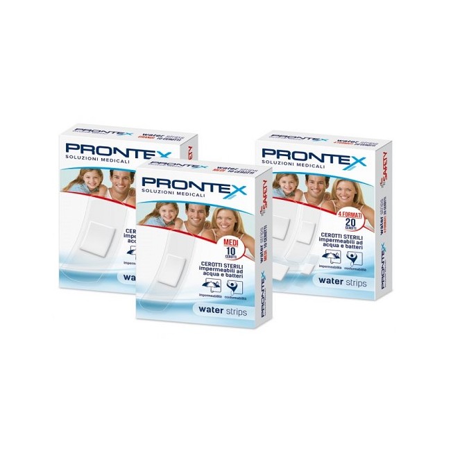 CEROTTO PRONTEX WATER STRIPS ASSORTITO 20 PEZZI CEROTTO PRONTEX WATER STRIPS ASSORTITO 20 PEZZI