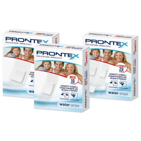 CEROTTO PRONTEX WATER STRIPS ASSORTITO 20 PEZZI CEROTTO PRONTEX WATER STRIPS ASSORTITO 20 PEZZI