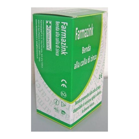 Farmacare Benda Medicata Elastica Farmazink Con Ossido Di Zinco Cm10x5m 1 Pezzi