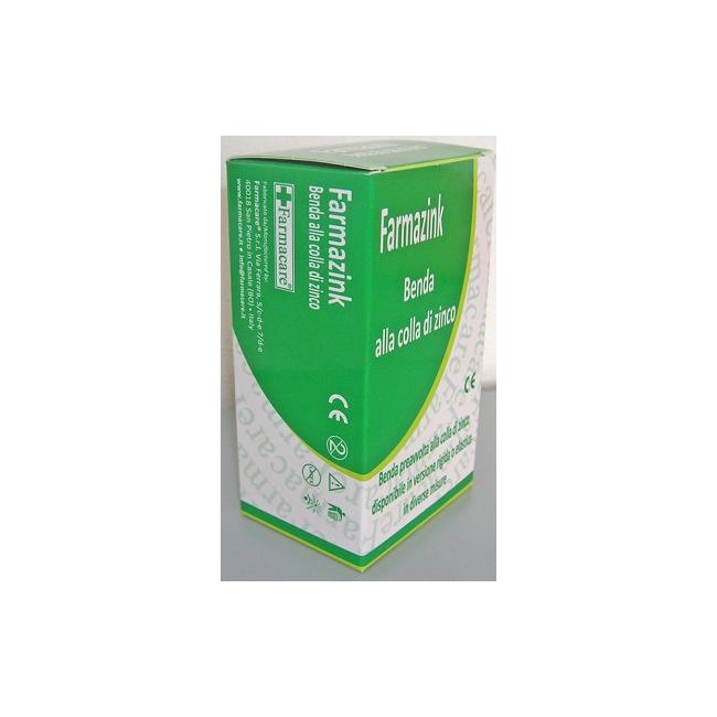 Farmacare Benda Medicata Elastica Farmazink Con Ossido Di Zinco Cm10x10m 1 Pezzo
