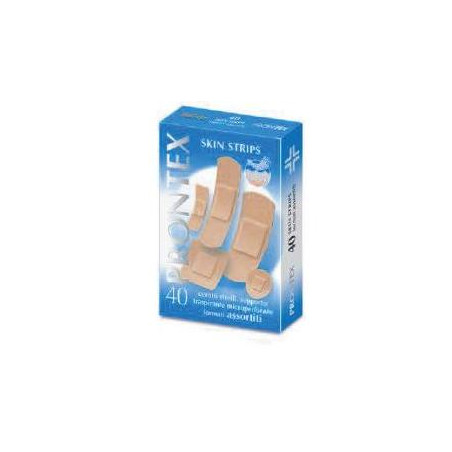 Prontex Cerotto Skin Strips 6 Formati Assortiti Colore Pelle 40 Pezzi Prontex Cerotto Skin Strips 6 Formati Assortiti Colore Pelle 40 Pezzi