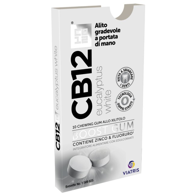 Cb12 Boost Chewing Gum All'Eucalipto 10 Pezzi Cb12 Boost Chewing Gum All'Eucalipto 10 Pezzi