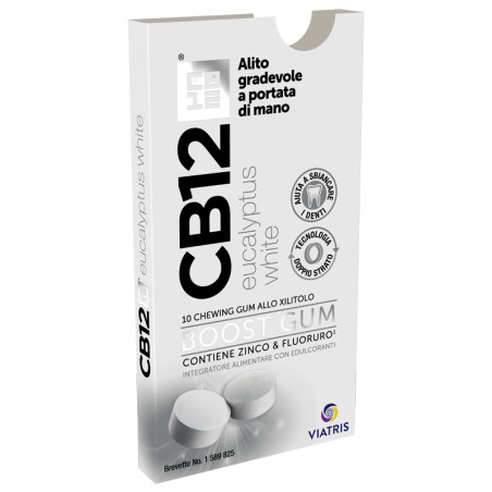Cb12 Boost Chewing Gum All'Eucalipto 10 Pezzi Cb12 Boost Chewing Gum All'Eucalipto 10 Pezzi