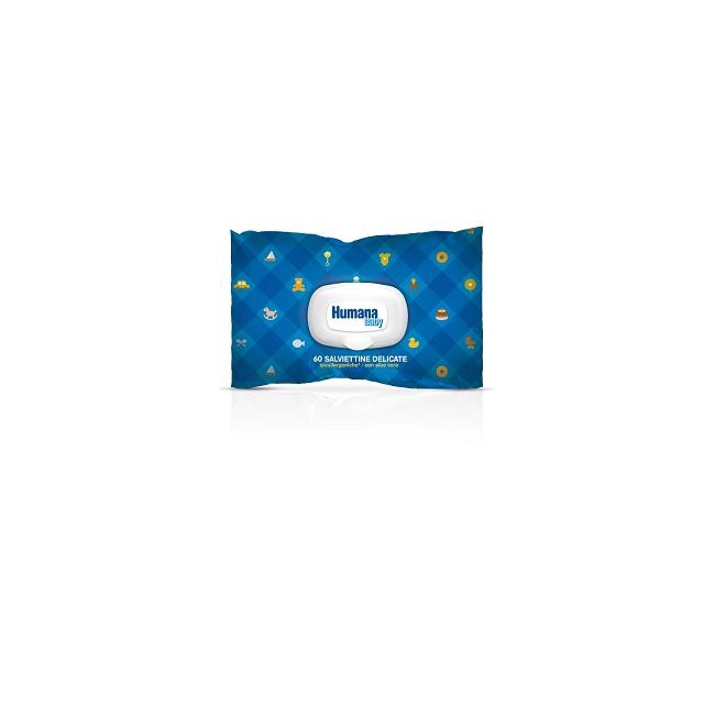 Humana Lineablu Salviettine Delicate Con Aloe Vera 60 Pezzi Humana Lineablu Salviettine Delicate Con Aloe Vera 60 Pezzi