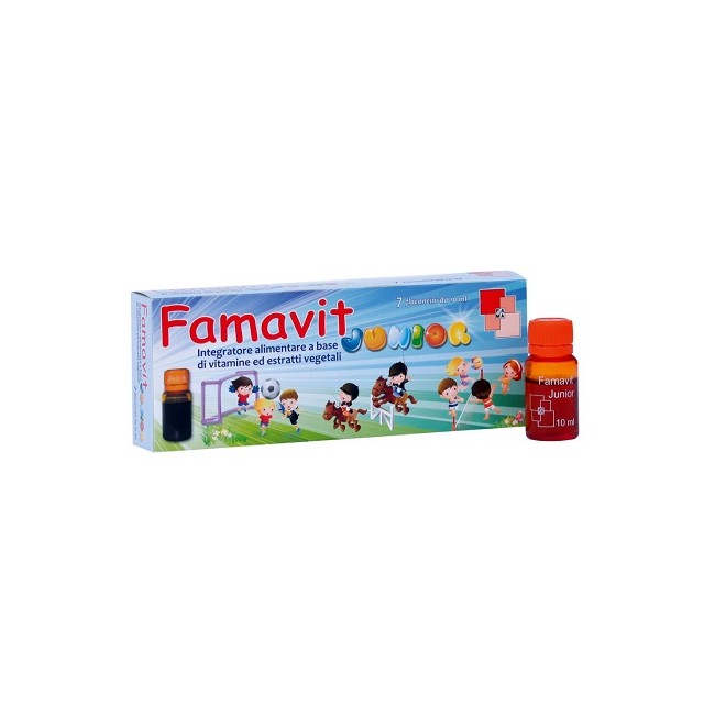 F. A. M. A. Ist. Chim. Biolog. Famavit Junior 7 Flaconcini 10 Ml F. A. M. A. Ist. Chim. Biolog. Famavit Junior 7 Flaconcini 10 Ml