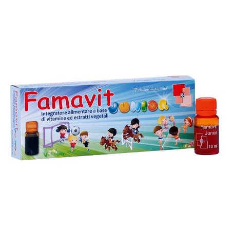 F. A. M. A. Ist. Chim. Biolog. Famavit Junior 7 Flaconcini 10 Ml F. A. M. A. Ist. Chim. Biolog. Famavit Junior 7 Flaconcini 10 Ml