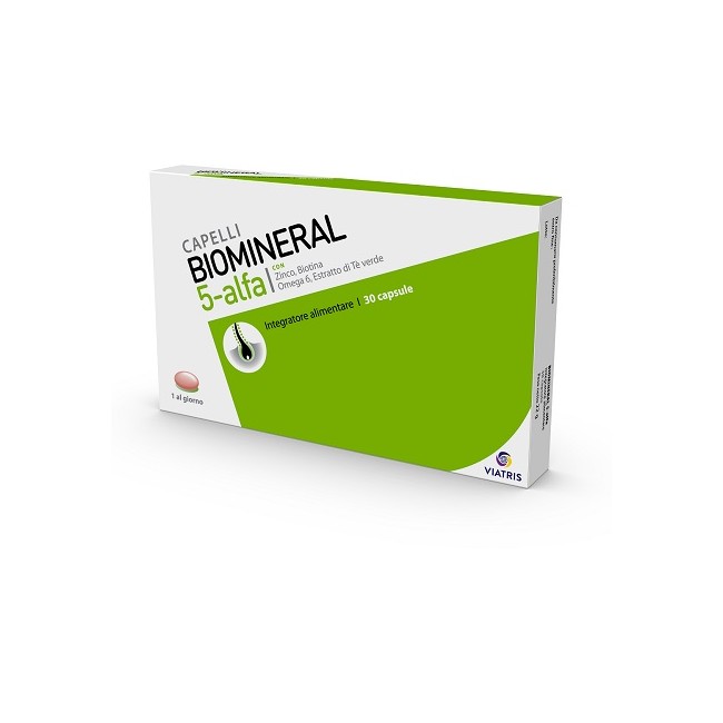 Rottapharm Biomineral 5-Alfa Integratore Alimentare 30 Capsule Rottapharm Biomineral 5-Alfa Integratore Alimentare 30 Capsule