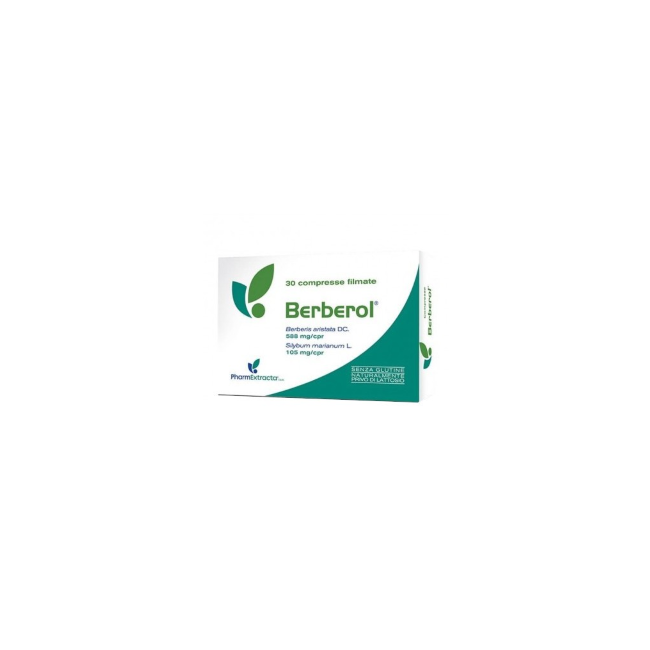 Confezione da 30 compresse di Berberol integratore per glicemia e colesterolo Confezione da 30 compresse di Berberol integratore per glicemia e colesterolo