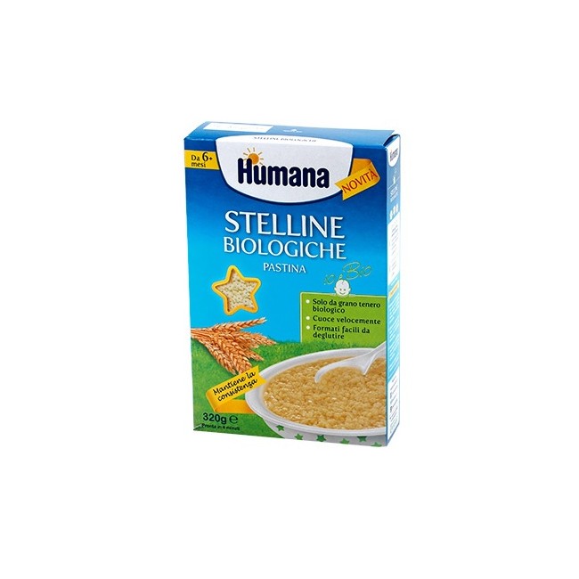Humana Stelline Pastina Biologica 320 G Humana Stelline Pastina Biologica 320 G