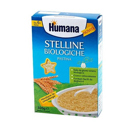 Humana Stelline Pastina Biologica 320 G Humana Stelline Pastina Biologica 320 G