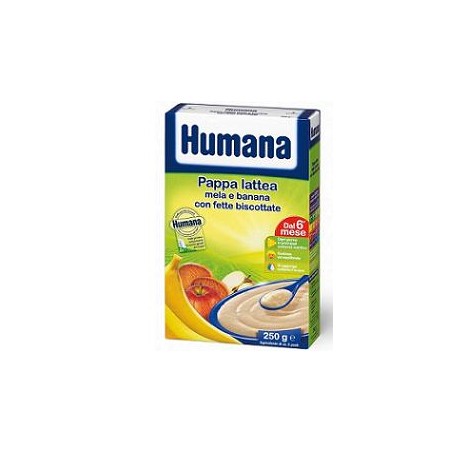 Humana Pappa Lattea Mela Banana Con Fette Biscottate 250g