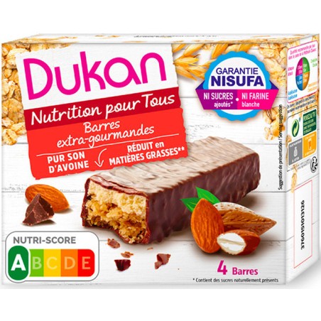 Regime Coaching Dukan Barrette Crusca Avena Gourmand 4 Pezzi X 30 G