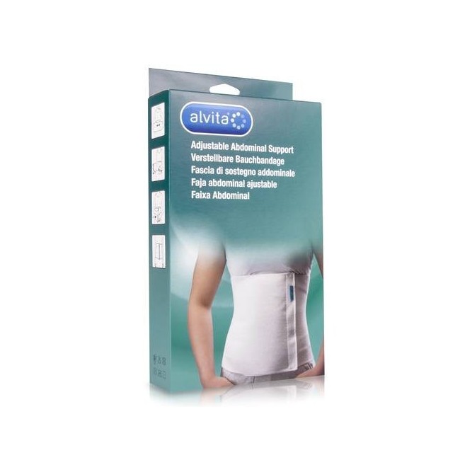 ALVITA FASCIA ADDOMINALE MISURA 1 CIRCONFERENZA 75-95 CM ALVITA FASCIA ADDOMINALE MISURA 1 CIRCONFERENZA 75-95 CM