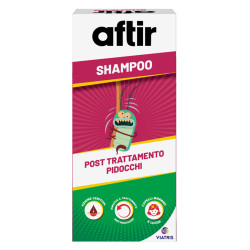 Falcone da 150 ml di Aftir Shampoo, prodotto utile per eliminare i pidocchi.