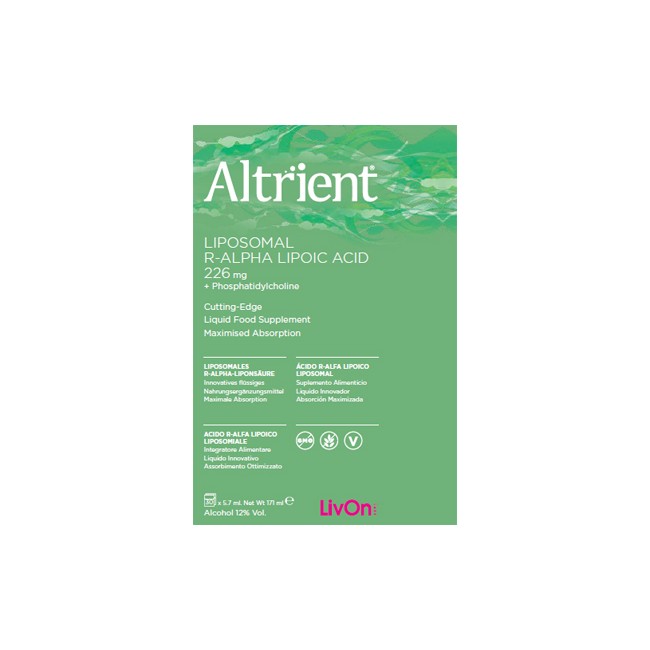 Livon Laboratories Altrient Liposomal R-alpha Lipoic Acid 30 Bustine Livon Laboratories Altrient Liposomal R-alpha Lipoic Acid 30 Bustine