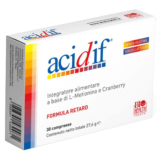 Acidif Integratore Alimentare 30 Compresse Acidif Integratore Alimentare 30 Compresse