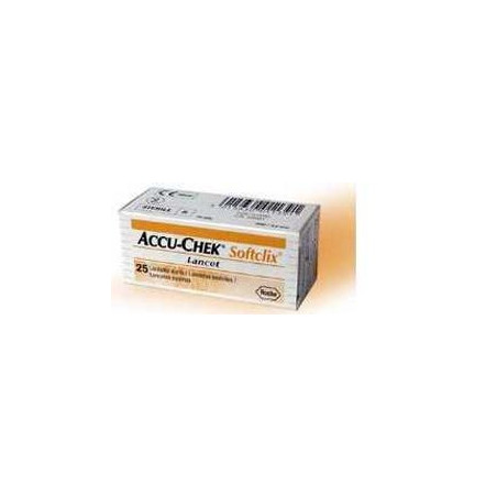 LANCETTE PUNGIDITO ACCU-CHEK SOFTCLIX 25 PEZZI