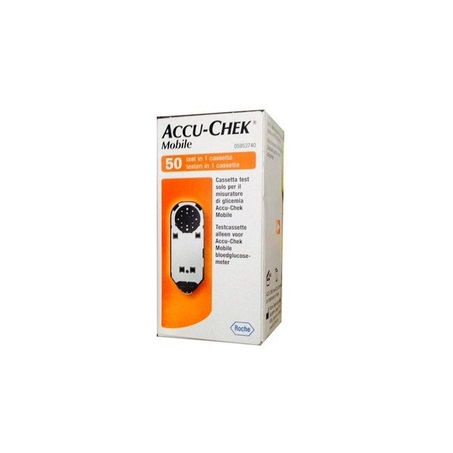 STRISCE MISURAZIONE GLICEMIA ACCU-CHEK MOBILE 50 TEST MIC 2 STRISCE MISURAZIONE GLICEMIA ACCU-CHEK MOBILE 50 TEST MIC 2